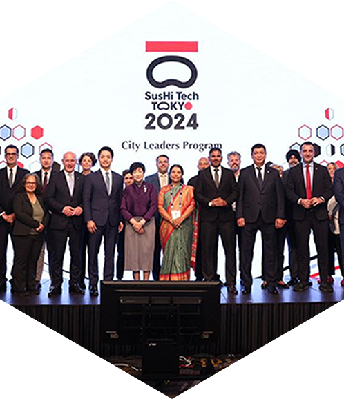 A group photo of the City Leaders Summit (2nd G-NETS Leaders Summit)